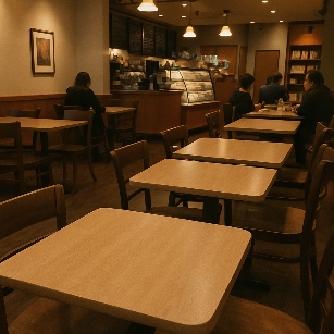 1769957343446922.png Café ambience with laminate tables.png