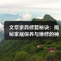 文章家具修复秘诀:揭秘家居保养与维修的神奇技巧(图1) 文章家具修复秘诀:揭秘家居保养与维修的神奇技巧(图1)
