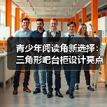 青少年阅读角新选择:三角形吧台柜设计亮点解析(图3) 青少年阅读角新选择:三角形吧台柜设计亮点解析(图3)